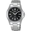 Solar Quartz Watch SBPN067 Silver Black Men's