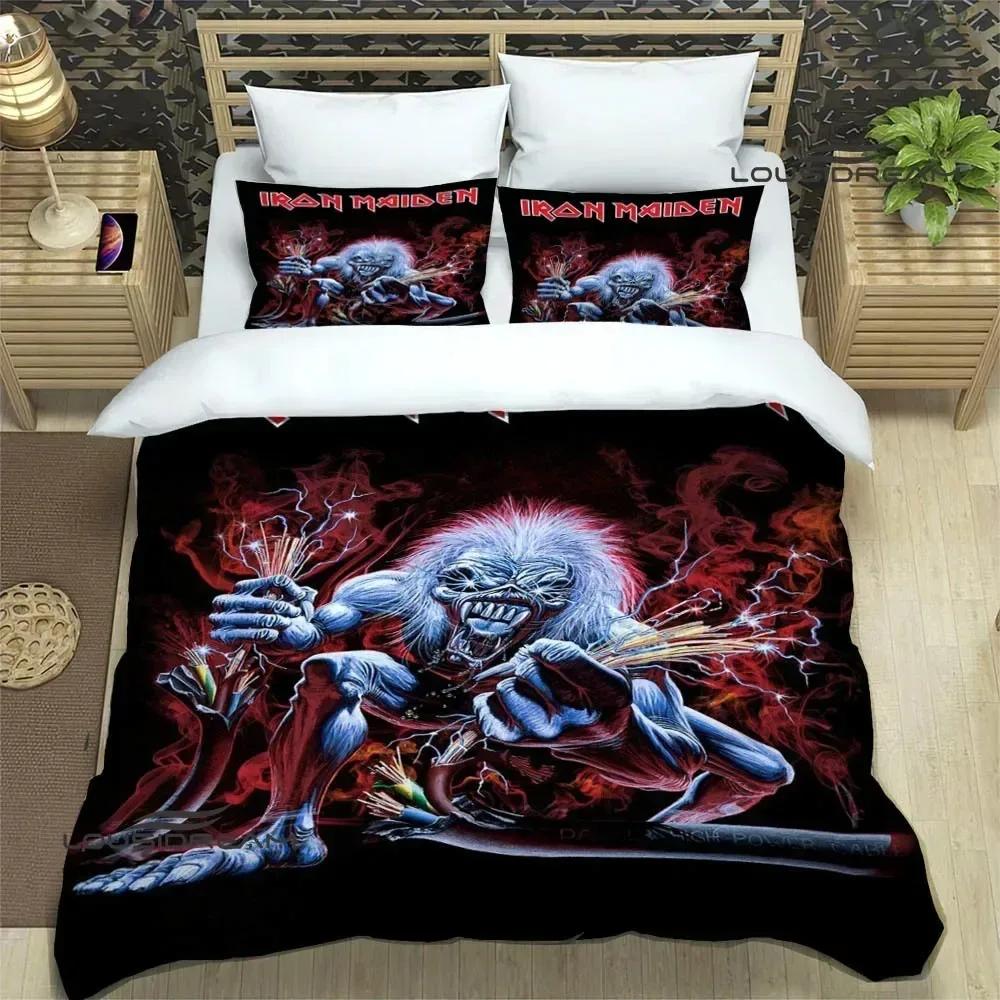 I-Iron-M-Maiden Bedding Sets Exquisite 3D Rock Band Bed Supplies Set Duvet Cover Comforter Set Bedding Set Rock Fans Gift