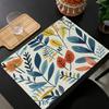 6PC Floral Pattern Placemat, Table Matv Party Wedding Decor, Dining Table Decor, Kitchen Supplies, Home Decor7.14