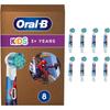 Braun Oral-B Clean Kids Soft Toothbrush Replacement Brushes, 8 Brushes, Spider-Man Design, Eco-Packaged
