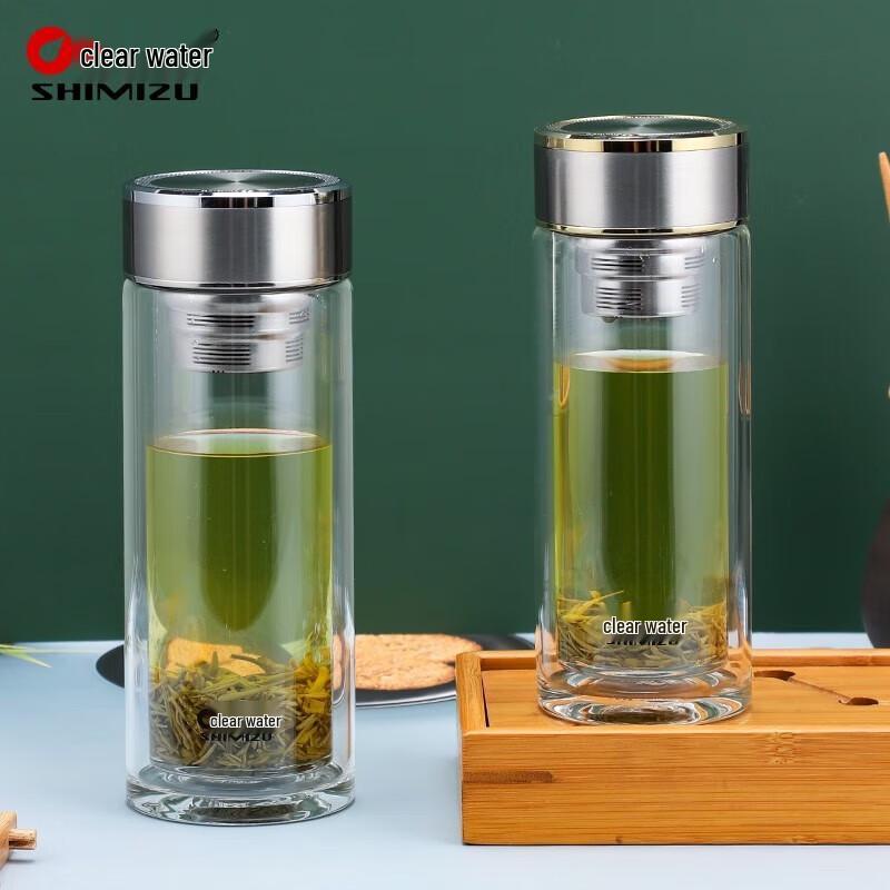 Double-Layer Borosilicate Glass Tea Brewing Cup