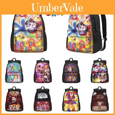 The Amazing Digital Circus School Bag For Boys And Girls Breathable And Durable 3rd-4th Grade Trendy And Cool Style Polyester Material