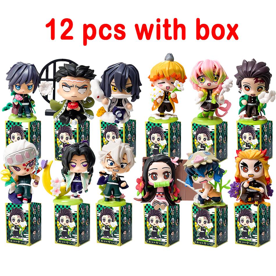 Demon Slayer Tanjiro Kamado Nezuko Anime Zeichentrickfigur Blindbox Kreative Personalisierte Statue Modell Ornament Überraschungsgeschenkbox