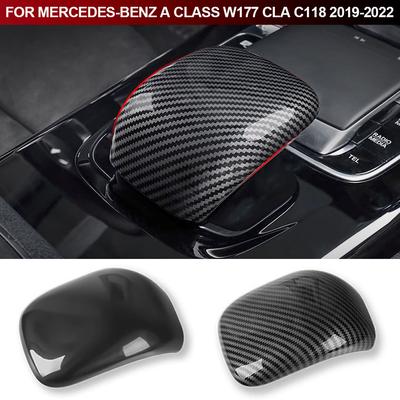 For Mercedes-Benz A Class W177 CLA C118 2019-2024 ABS Car Styling Gear Shift Knob Head Cover Trim Interior Accessories