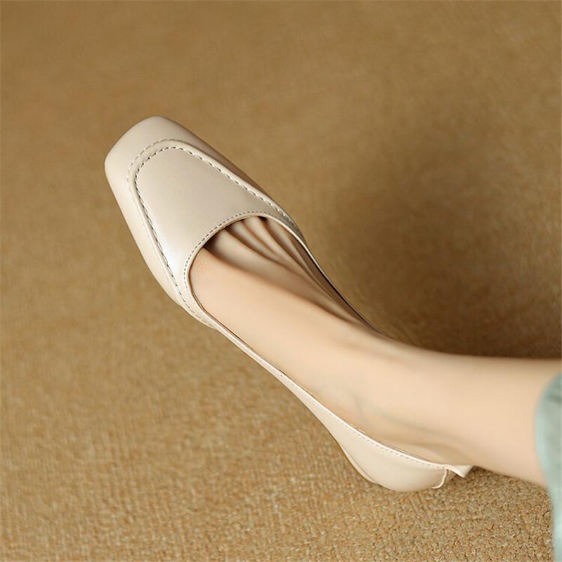 Fashion New Summer Autumn Women Shoes Casual Shoes for Women Square Toe Low Heels Ladies Shoes Zapatos Mujer Large Size Women Pumps
