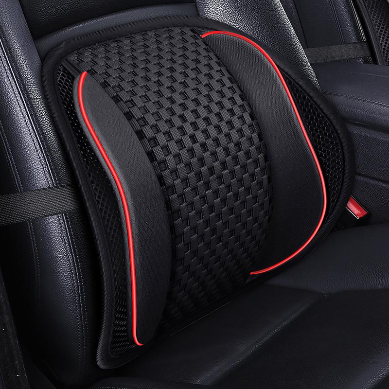 Breathable Summer Car Backrest: Wood Bead Lumbar Support Cushion for Comfortable Driving