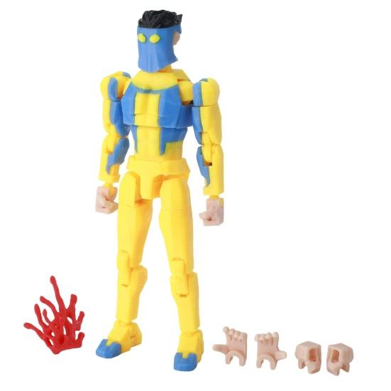 3D Printed Action Figure with Accessories Posable Cartoon Character Model Movable Joints Figure Decoration Collectible Gift for Animation Lovers