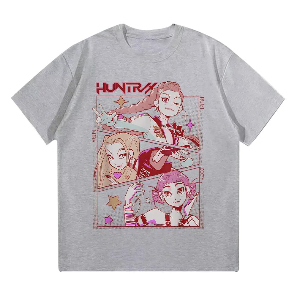 Kpop Character Anime T-shirt, Cute Round Neck for Men and Women, Pure Cotton High-quality Short Sleeved T-shirt, Summer Clothing
