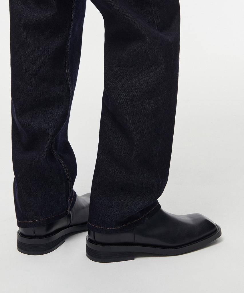MUSINSA STANDARD Brushed Straight Denim Pants [Deep Indigo]