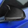 Carbon Fiber Side Mirror Cover Caps For Ford Mustang w/ LED Turn Signal 2015-17
