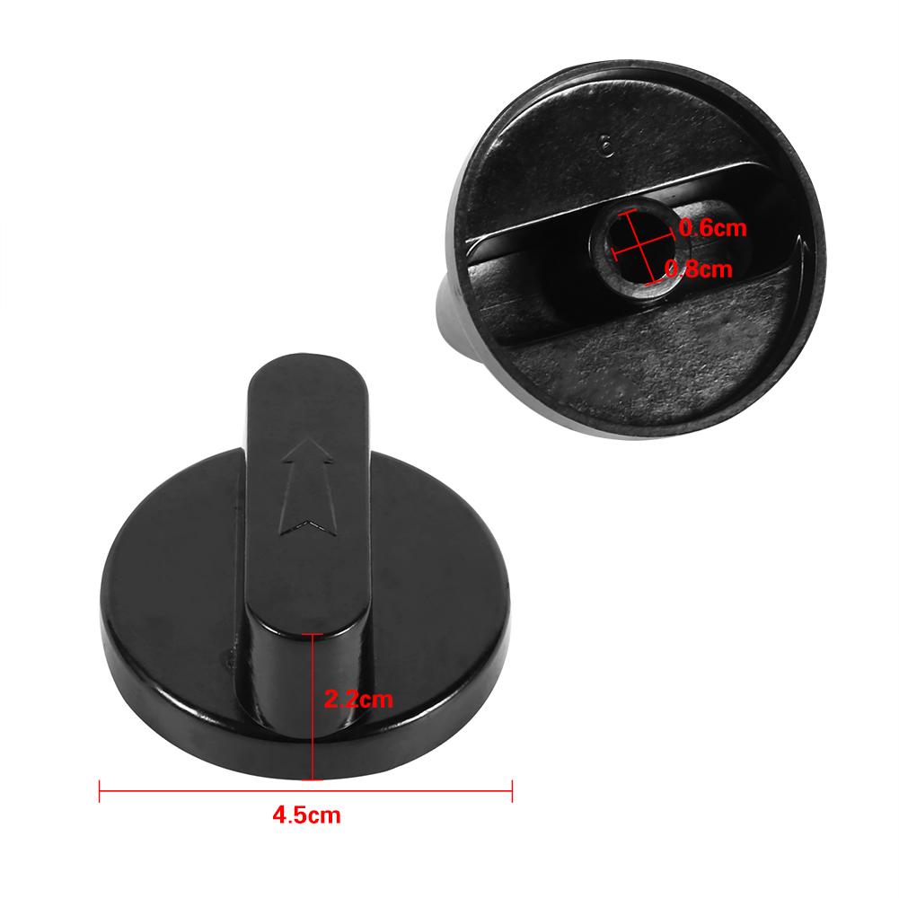 5 szt. nowych czarnych uniwersalnych pokręteł sterujących do piekarnika gazowego i grilla do użytku domowego