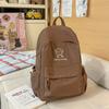Schoolbag New Fashion Large Capacity Bear Printed Student Backpack High Value Female Junior High School Student Lightweight Versatile Backpack