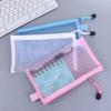 Pouch Storage Bags Handbags Transparent File Folders Mesh Zipper Case Document Bag Zipper Pouch