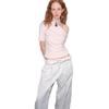 GREEN BELT Lyocell Asymmetric Pleated T-shirt