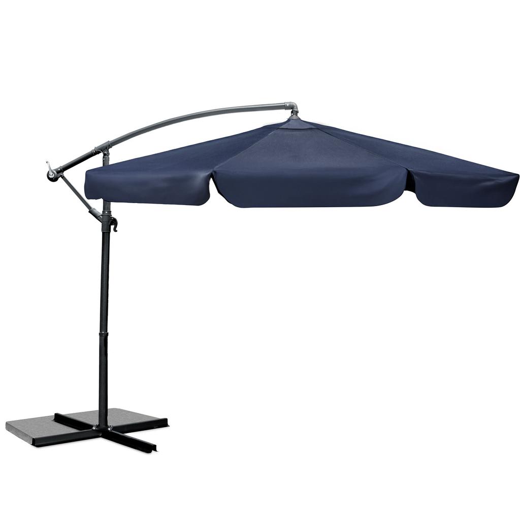 Folding Garden Parasol 6-Segment 350 Cm With Cover Plonos Pl-880
