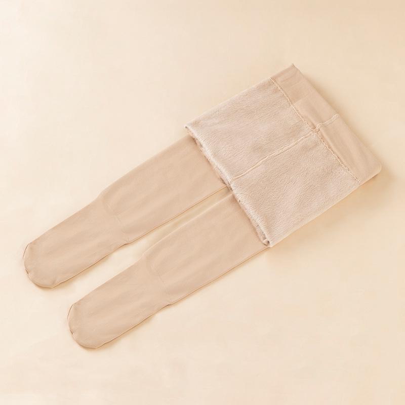 Bonas Nude Fleischfarbene Warme Leggings - Herbst/Winter Samt Strumpfhose