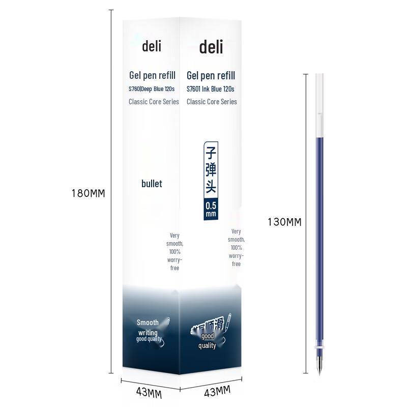 Deli S760 0.5mm Gel Pen Refills