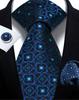 Mens Tie Paisley Jacquard Woven 8Cm Formal Business Wedding Necktie Pocket Square Set Suit Cravat High Quality Handmade Gravata