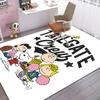 1PC Snoopy Rug - home decoration Carpet For Living Room Bedroom Flooring Computer Chair Area Rug