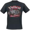 Volbeat Rock'N'Roll Hot Rod Stampa Maglietta in Cotone Uomo Donna Band Rock Unisex Tee
