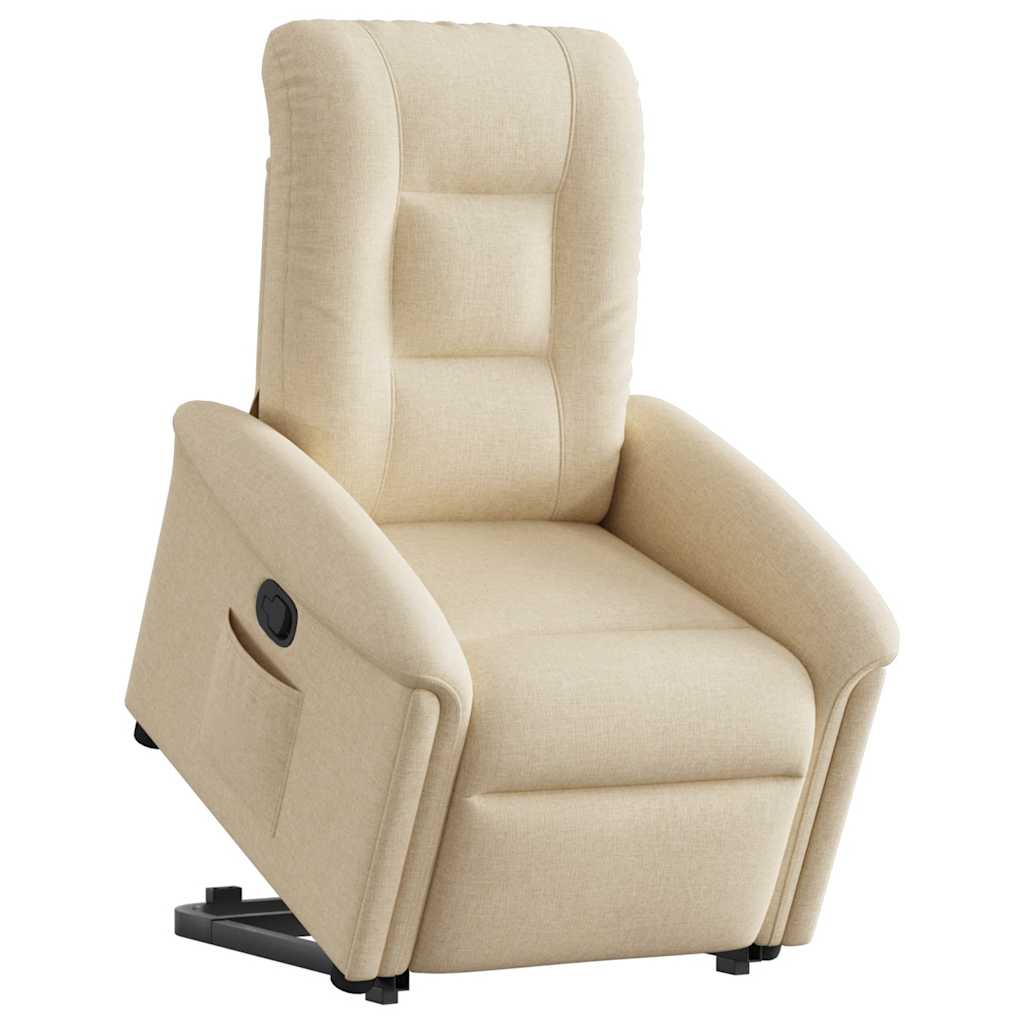 Recliner with Lift Assist Cream Fabric