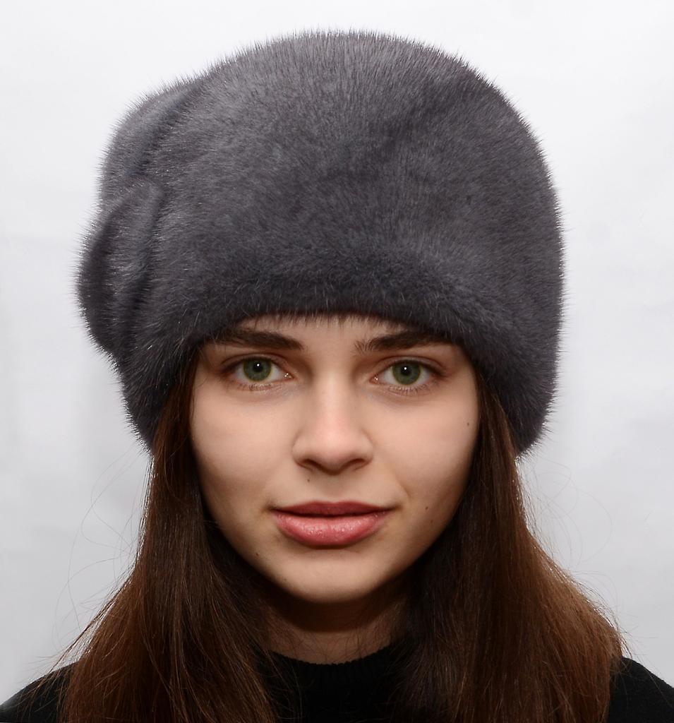 Real Mink Fur Hat Winter Warm Fur Hat 