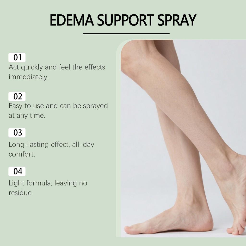 Edema Support Spray Leg Soothing Care Spray Reduces Varicose Veins And Promotes Blood Circulation Leg Care Spray,20ml