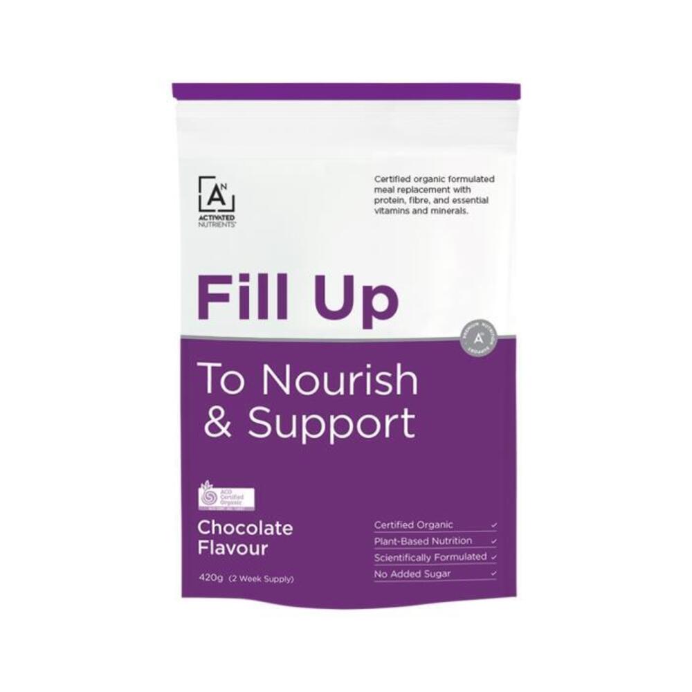 

Activated Nutrients Organic Fill Up (To Support & Nourish) Chocolate 420g