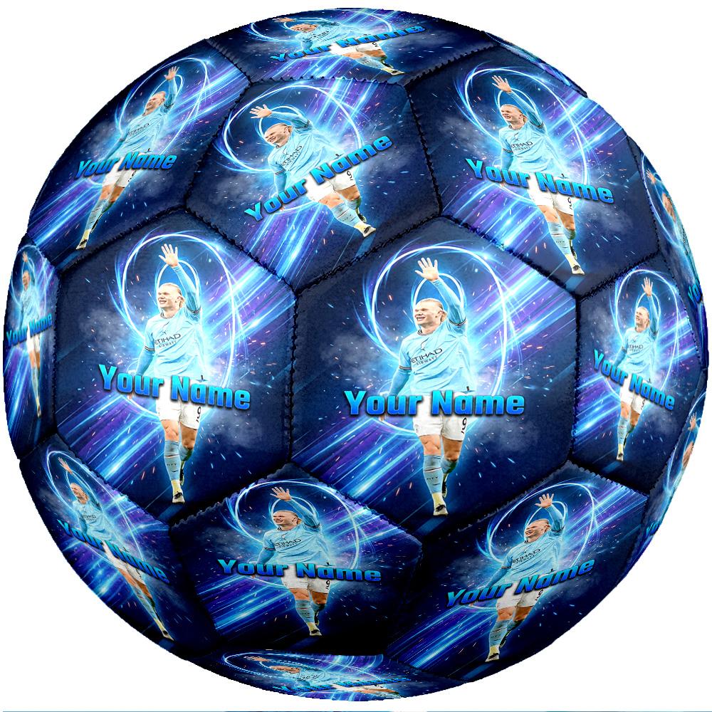 Erling Haaland Moda Taglia 5 Calcio Resistente all'Usura Antiscivolo Pallone da Calcio Per Allenamento Sportivo Uso Ricreativo