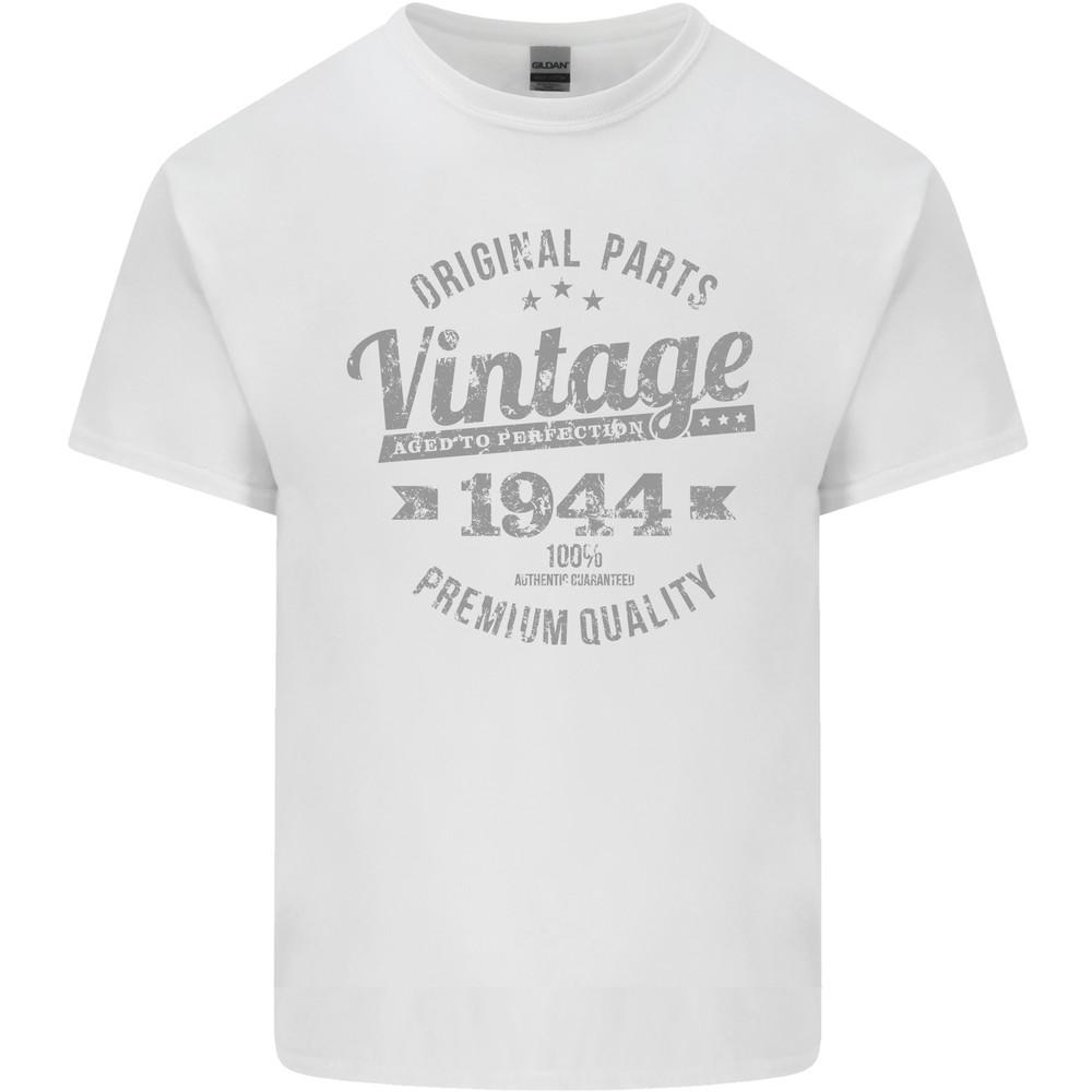 Vintage Year 81st Birthday 1944 Mens Light Cotton T-Shirt White Unisex T-Shirt XXL