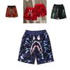 Ready Camouflage Shark Head Printed Cotton Shorts For Men Youth Fashion**