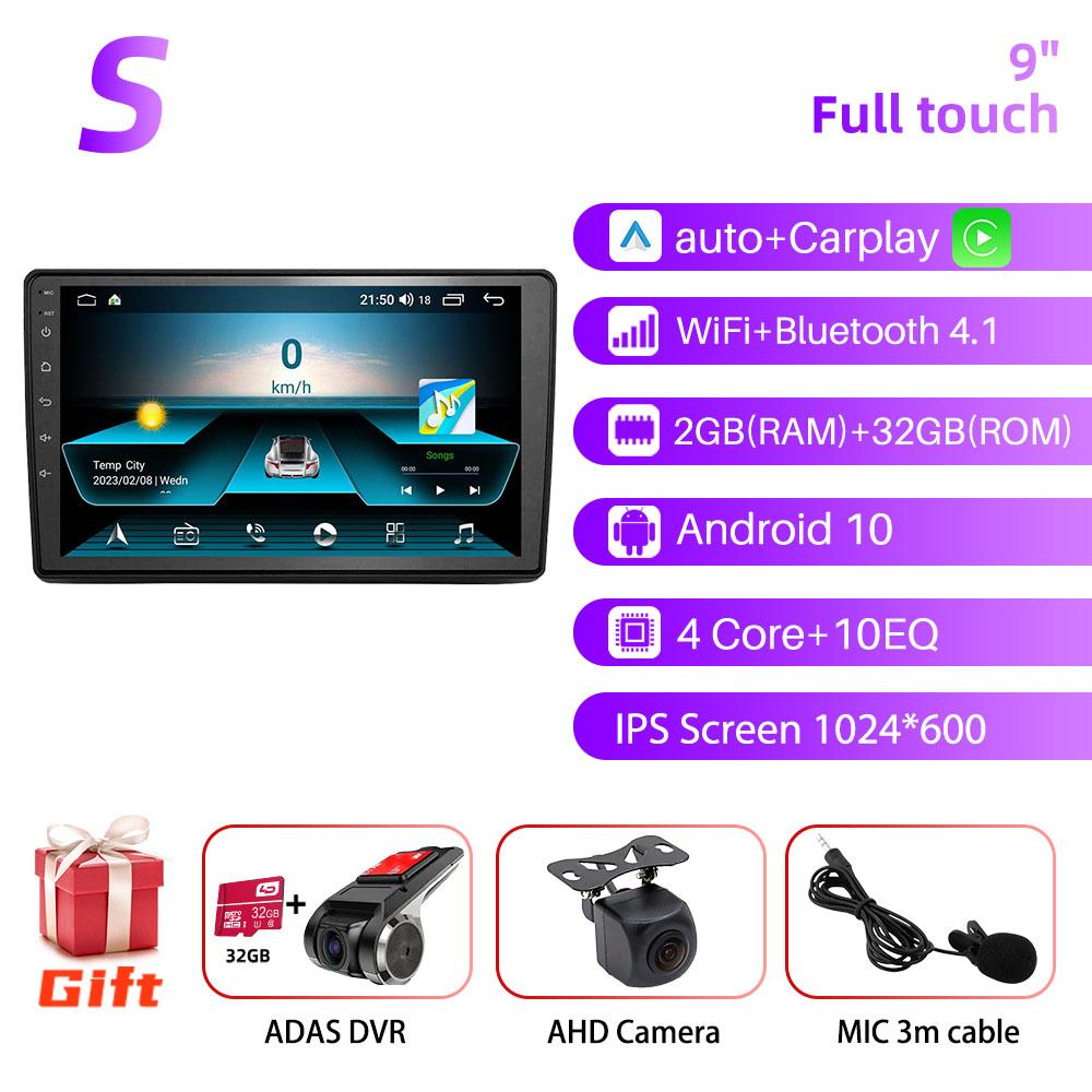2 Din CarPlay Multimedia for Citroen C2 C3 2001-2010 Android Stereo Car Radio GPS Navigation Player Head Unit Autoradio BT WIFI
