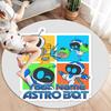 ASTRO BOT Custom Name Round Area Rug,Carpet Rug for Living Room Bedroom Sofa Playroom Decor,Non-slip Floor Mat