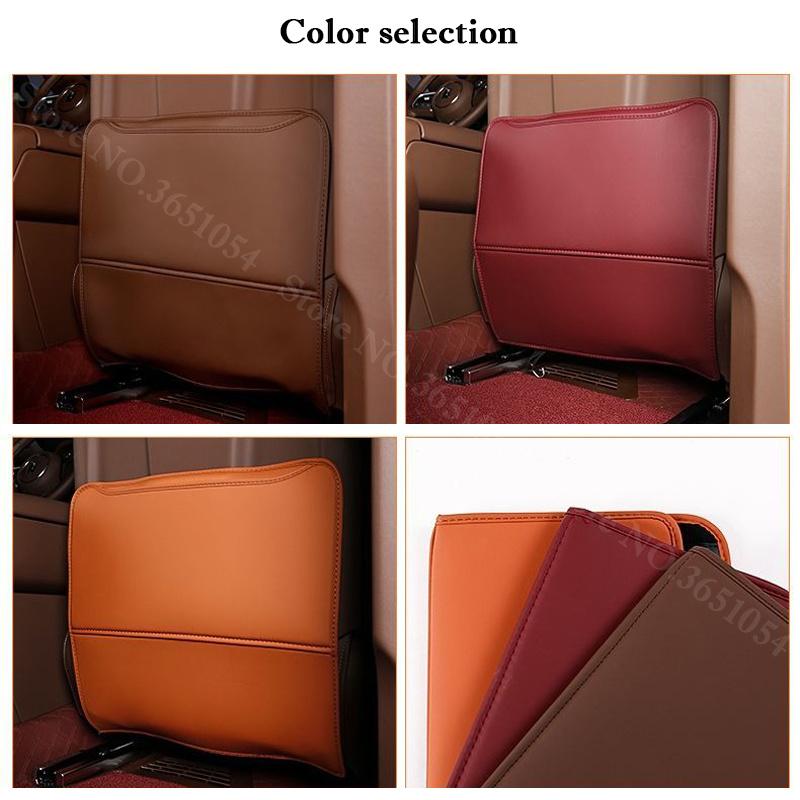 For Great Wall Tank 700 2025-2026 Car Leather Seat Back Kick Pad Rear Row Seat Protector Scratch Dirt Resistant Anti Kick Pad