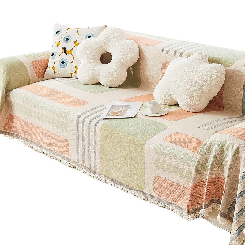 Housse de Canapé Chenille Anti-Rayures Universelle Quatre Saisons Nouvelle Serviette de Canapé Universelle Intégrale Lavable en Machine