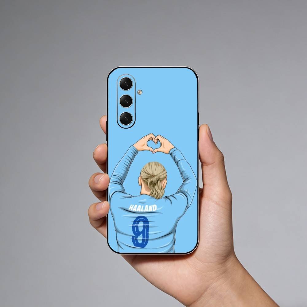 Football E-Erling H-Haaland Phone Case For Samsung Galaxy A73,A72,A71,A70,A52,A51 Others Soft Black Cover