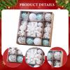 Christmas Ball Ornaments Set Tree Decor Novelty Reusable Xmas Baubles Pendants for