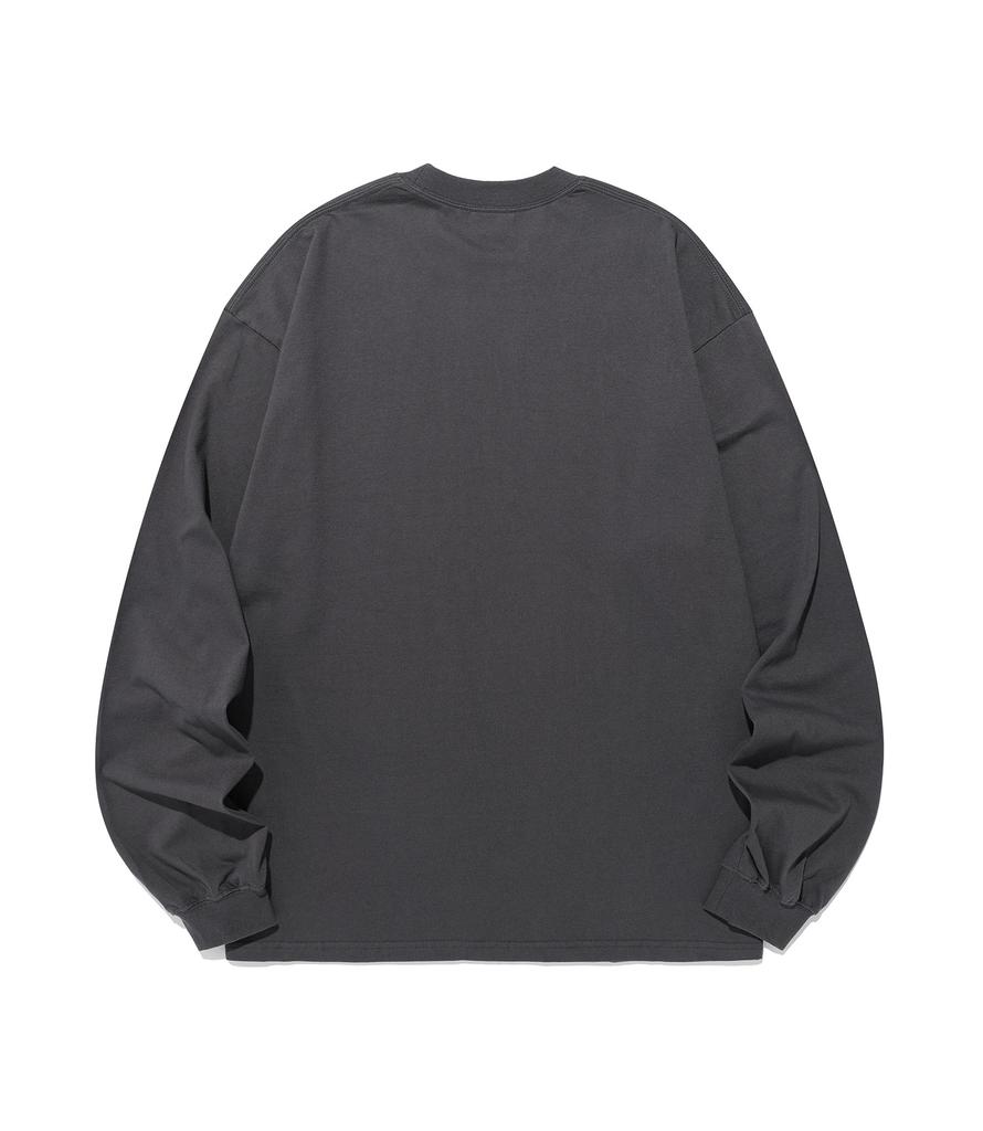 NICEGHOSTCLUB Little Devil Girl Drawing Big Big L/S Tee_Charcoal(Ng2Ffut559A)
