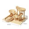 Marble Track Building Set Develops Intelligence Wooden Run for Kids, Boys