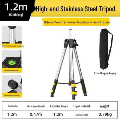 Jundingying 1.2m Stainless Steel Outdoor Leveling Tripod