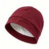 Mulberry Silk Lined Cotton Sleep Cap: Comfortable, Elastic Headwrap for Postpartum and Air Conditioning