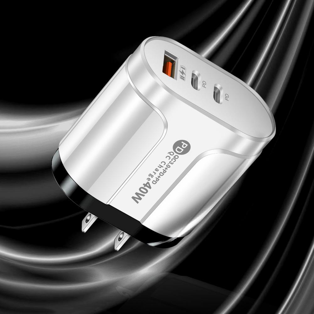 

Universal Charger: Compatible with US, EU, UK, AU Specifications, Original 1U+2PD Power Adapter