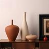 Minimalist Brushed Frosted Ceramic Vase Plant Pots Table Decoration Flowers Arrangement Floral Vases Room Aesthetic Decor