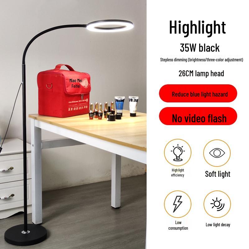 Eyelash Extension & Microblading Lamp - 110V, Shadowless Cold Light, Super Bright for Beauty & Nail Salons