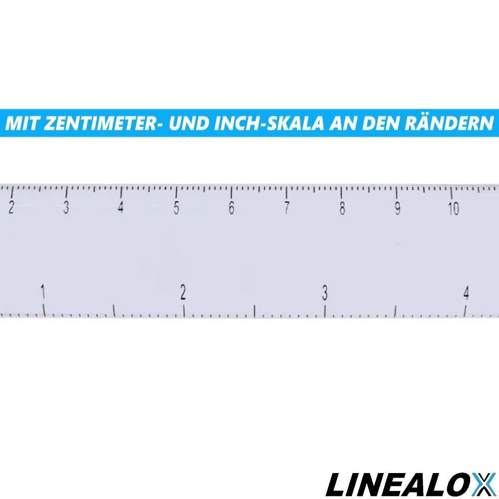 LINEALOX Reading Ruler Reading Stick Reading Aid Magnifying Ruler Magnifying Ruler Lp-2+4x