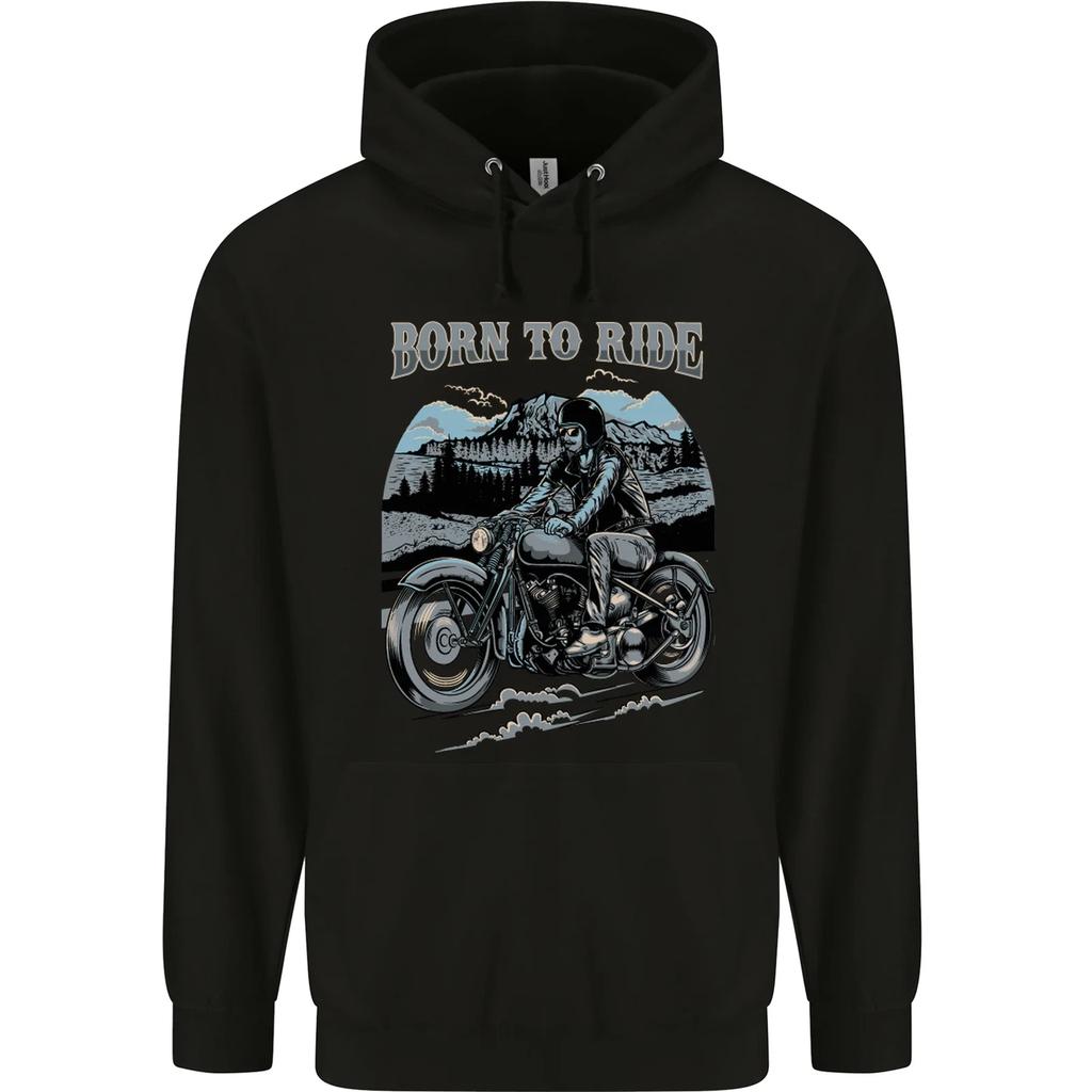 Born to Ride Motorbike Motorcycle Biker Hoodie