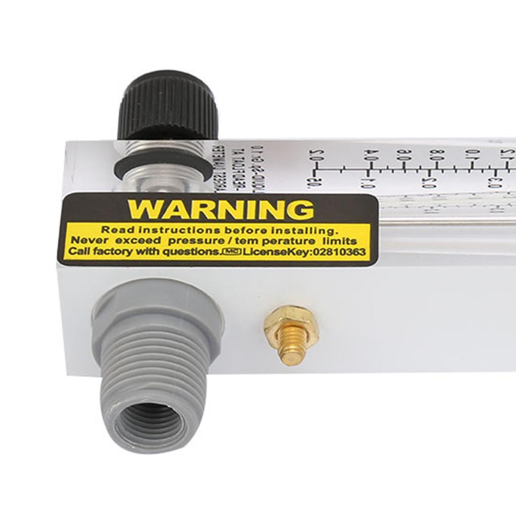 Meter LZM-15T 0.1-0.5GPM Knob Panel Type Liquid Flowmeter  Meter Measurement ZG1/4" Liquid Flowmeter Liquid  Meter