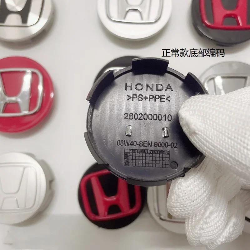 DJHQL1 4pcs 58mm 69mm Wheel Center Cap Logo Hub Cover Badge Emblem For Honda Civic City Accord Odyssey Spirior CRV Hrv Jazz CBR HR-V