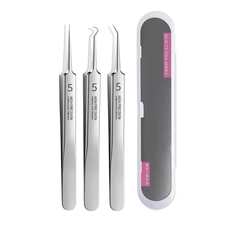 Pro Ultra-fine No. 5 Acne Blackhead Removal Tweezers Acne Pimples Needles Deep Cleaner Clip Beauty Salon Face Skin Care Tool