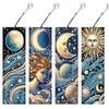 4Pcs DIY Irregular Shaped Diamonds Diamond Art Bookmark for DIY Making Beginners Adult Art Craft Supplies Handmade Birthday Gift